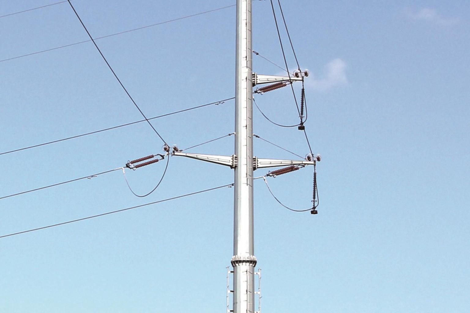 Power steel pipe pole