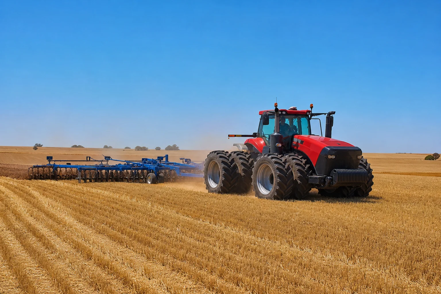 Large-scale field farming